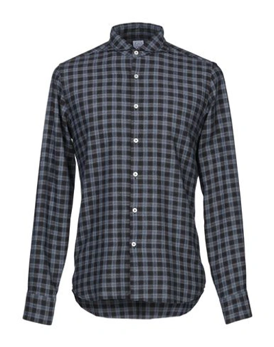 Alessandro Gherardi Checked Shirt In Blue