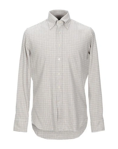 Alessandro Gherardi Checked Shirt In Beige