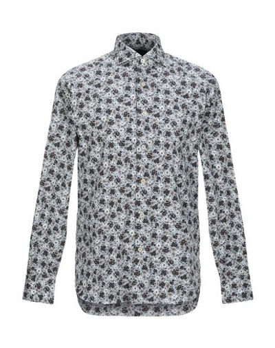 Alessandro Gherardi Patterned Shirt In Sky Blue