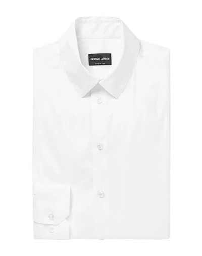 Giorgio Armani Solid Color Shirt In White