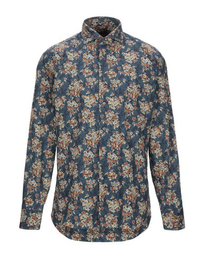 Alessandro Gherardi Patterned Shirt In Blue