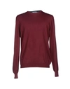 Gran Sasso Sweaters In Maroon