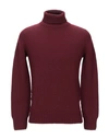 DRUMOHR DRUMOHR MAN TURTLENECK BURGUNDY SIZE 44 MERINO WOOL