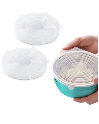 1947 Kitchen 12-pack Reusable Silicone Stretch Lids In White