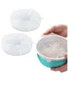 1947 Kitchen 12-pack Reusable Silicone Stretch Lids In White