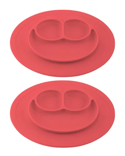 1947 Kitchen 1948 Kitchen 2-pack Silicone Feeding Placemat & 3-section Plate In Red