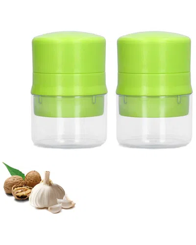1947 Kitchen 2-pack Mini Manual Food Chopper & Dicer In Green