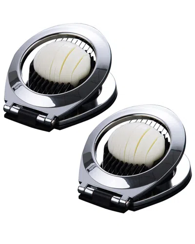 1947 Kitchen 2-pack Stainless Steel Wire Egg & Fruit Slicer In Black
