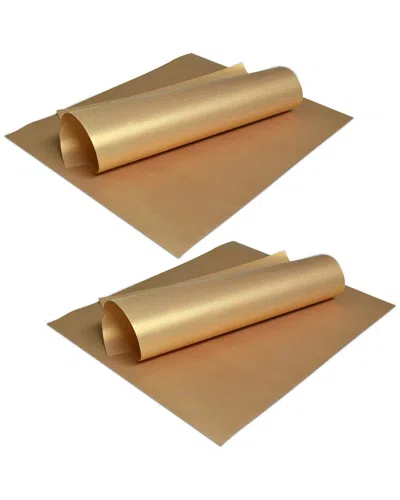 1947 Kitchen 4-pack Nonstick Copper Grill Mats In Gold