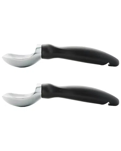 1947 Kitchen Pack Of 2 Premium Ice Cream Scoopers In Silver