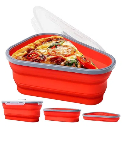1947 Kitchen Reusable Collapsible Pizza Storage Container In Red