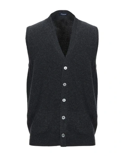 Drumohr Cardigan In Steel Grey