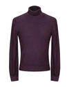 Gran Sasso Turtlenecks In Deep Purple