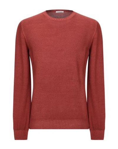 Gran Sasso Sweater In Brick Red