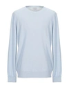 Ballantyne Cashmere Blend In Sky Blue