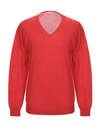 Paolo Pecora Sweaters In Red