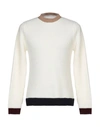 Grey Daniele Alessandrini Sweaters In Ivory