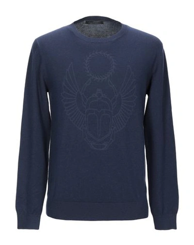 Frankie Morello Sweaters In Dark Blue