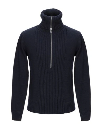 Dries Van Noten Sweater With Zip In Dark Blue