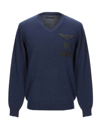 Frankie Morello Sweaters In Blue