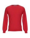 Grey Daniele Alessandrini Sweater In Red