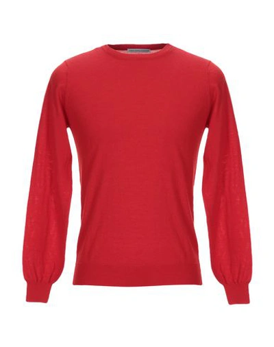 Grey Daniele Alessandrini Sweater In Red