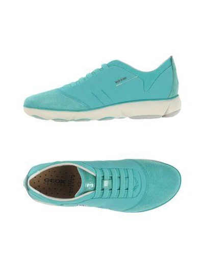 Geox Trainers In Turquoise