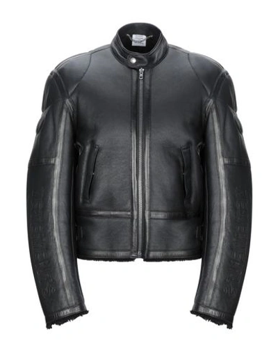 Vetements Biker Jacket In Black
