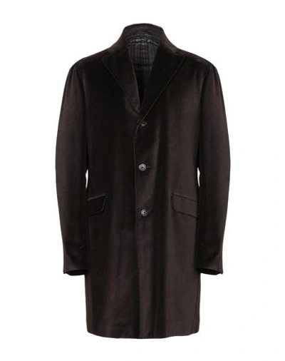Mauro Grifoni Coat In Dark Brown