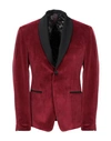 ALESSANDRO DELL'ACQUA ALESSANDRO DELL'ACQUA MAN BLAZER BURGUNDY SIZE 38 POLYESTER,49483654OR 1