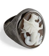 AMEDEO STERLING SILVER DRAGON RING,15155502