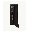 GIVENCHY LOGO-INTARSIA RIBBED COTTON SOCKS