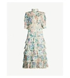 ZIMMERMANN VERITY FLORAL-PRINTED RUFFLED COTTON AND SILK-BLEND DRESS