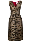 CAROLINA HERRERA TIGER PRINT DRESS