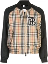 BURBERRY BURBERRY VINTAGE CHECK BOMBER JACKET - BROWN