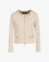 BOUTIQUE MOSCHINO Flamed cotton jacket