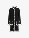 BOUTIQUE MOSCHINO Extrafine merino wool jacket with ruffles