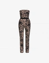 MOSCHINO Tulle jumpsuit with Brushstroke embroidery