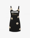 MOSCHINO Crepe dress with logo and Moschino Buttons