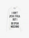 Moschino Cotton Sweatshirt Pixel Capsule In White