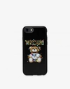 Moschino Printed Silicone Iphone 6, 6s, 7 And 8 Case In Black