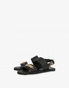 MOSCHINO Leather sandals with Lettering logo