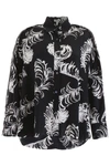 LOEWE FEATHER PRINT BLOUSE,10977022