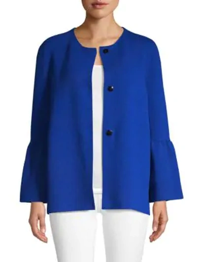 Barbara Lohmann Josefine Stretch Cashmere Cardigan In Lapis