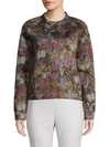 VALENTINO BUTTERFLY-PRINT COTTON BLEND SWEATER,0400010660548