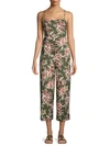 FRENCH CONNECTION FLORAL CUT-OUT BACK JUMPSUIT,0400011265599