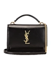 SAINT LAURENT SUNSET TOP HANDLE CHAIN WALLET BAG,SLAU-WY1003