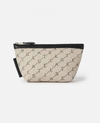 STELLA MCCARTNEY STELLA MCCARTNEY BEIGE MONOGRAM COSMETIC CASE,22005713