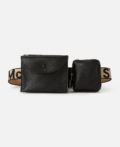 Stella Mccartney Black Monogram Belt Bag