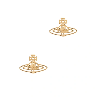 Vivienne Westwood Thin Lines Gold-tone Stud Earrings